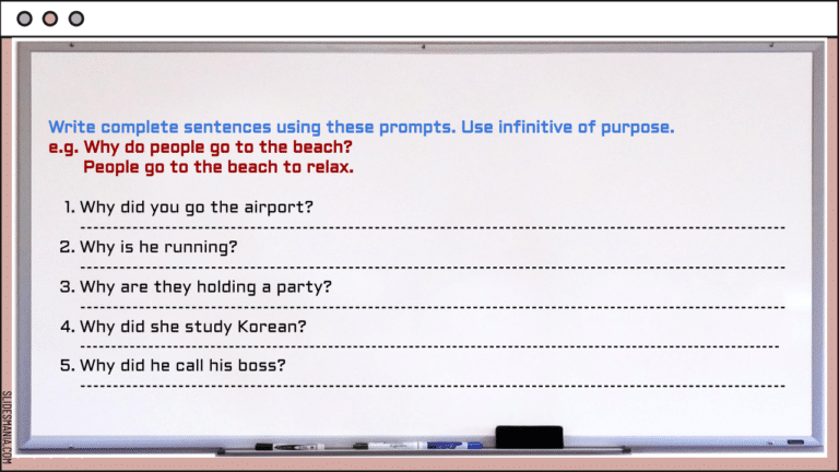 Expressions of Purpose 7