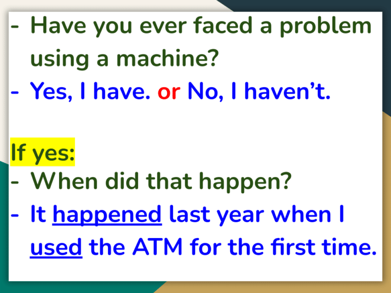 Present Perfect Tense 1