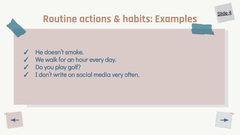 Present Simple Tense 7