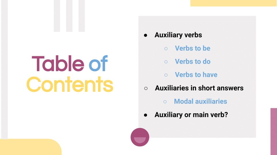 Auxiliary Verbs (1)