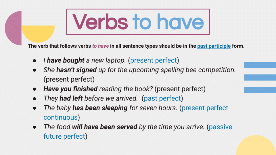 Auxiliary Verbs (10)